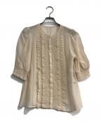 ANAYIアナイ）の古着「フリルブラウス　102127-13-030」｜ベージュ