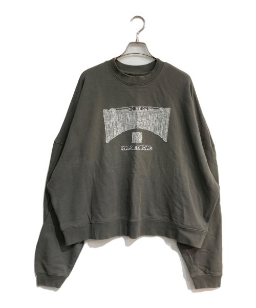 WILLY CHAVARRIA（ウィリーチャバリア）WILLY CHAVARRIA (ウィリーチャバリア) クルーネックスウェット グレー サイズ:Lの古着・服飾アイテム