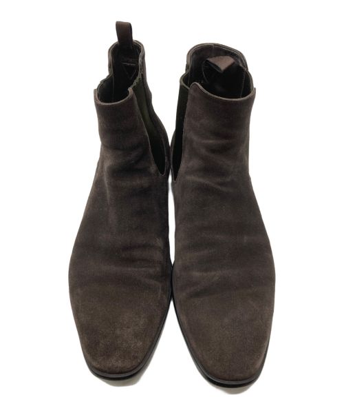 PRADA（プラダ）PRADA (プラダ) スウェードサイドアゴアブーツ　2TC028 ブラウン サイズ:9の古着・服飾アイテム