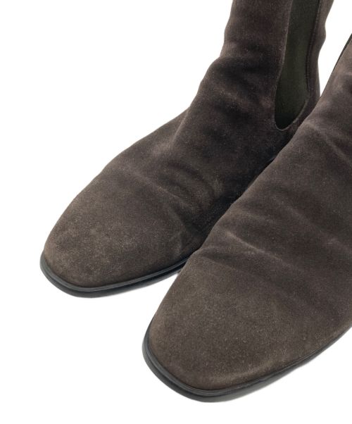 PRADA（プラダ）PRADA (プラダ) スウェードサイドアゴアブーツ　2TC028 ブラウン サイズ:9の古着・服飾アイテム