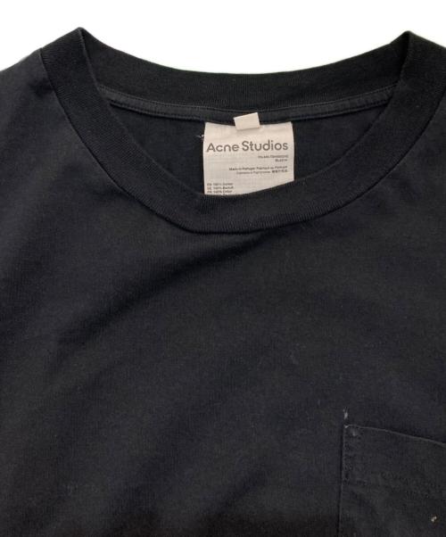 Acne studios（アクネ ストゥディオス）ACNE STUDIOS (アクネ ストゥディオス) パッチポケットコットンTシャツ　FN-MN-TSHI000242 ブラック サイズ:Lの古着・服飾アイテム