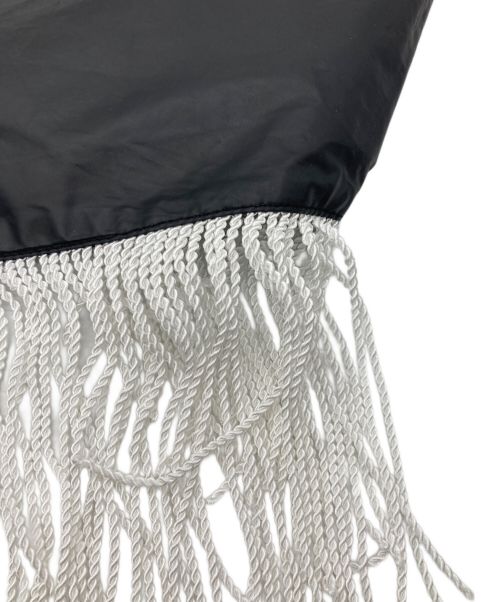 JUN NAKAYAMA（ジュンナカヤマ）JUN NAKAYAMA (ジュンナカヤマ) FRINGE BAG SCARF　22SS ブラックの古着・服飾アイテム