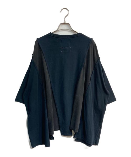 GIDEAL（-）GIDEAL (-) DISCOVERED (ディスカバード) リメイクバンドTシャツ ブラック×ネイビー サイズ:02の古着・服飾アイテム