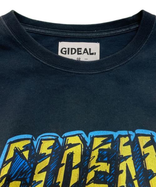 GIDEAL（-）GIDEAL (-) DISCOVERED (ディスカバード) リメイクバンドTシャツ ブラック×ネイビー サイズ:02の古着・服飾アイテム