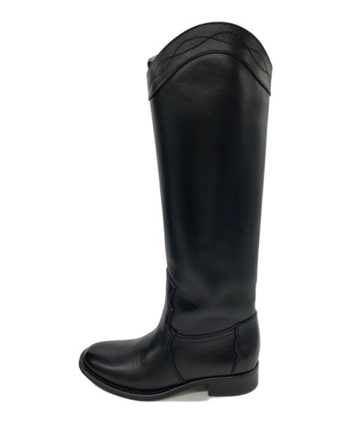 Saint Laurent Paris（サンローランパリ）Saint Laurent Paris (サンローランパリ) Calfskin Kate 105 Western Knee High Boots ブラック サイズ:36 1/2の古着・服飾アイテム
