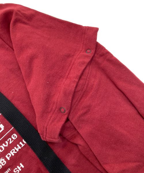 SHAREEF（シャリーフ）SHAREEF (シャリーフ) SEPARATE SLEEVE BIG SWEAT　19315044 レッド サイズ:1の古着・服飾アイテム