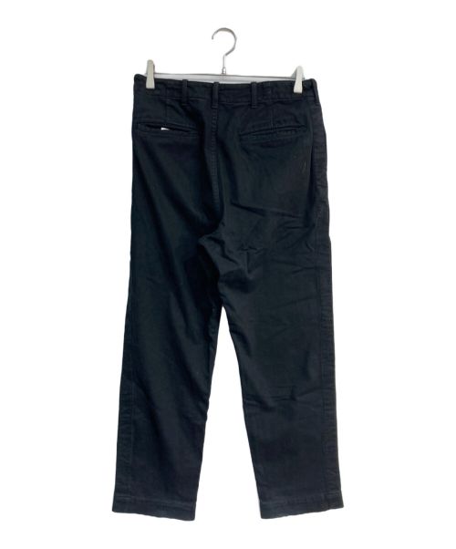 seven by seven（セブンバイセブン）SEVEN BY SEVEN (セブンバイセブン) Triple weave sweat ガーメントダイスウェットトラウザーズパンツ　800-1240026 ブラック サイズ:Sの古着・服飾アイテム