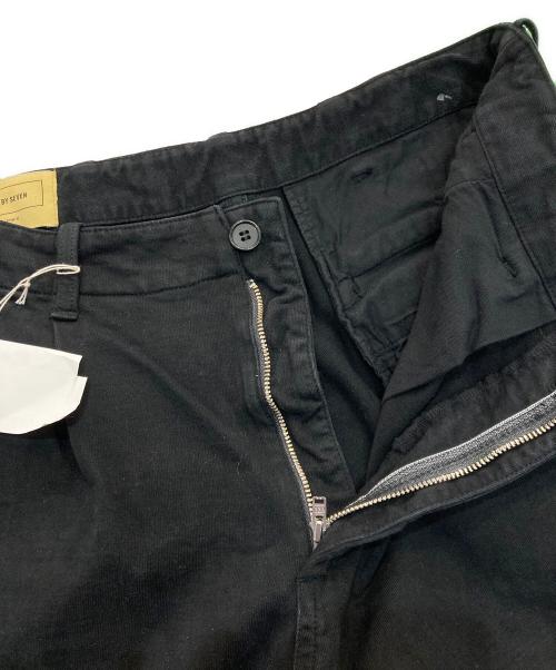 seven by seven（セブンバイセブン）SEVEN BY SEVEN (セブンバイセブン) Triple weave sweat ガーメントダイスウェットトラウザーズパンツ　800-1240026 ブラック サイズ:Sの古着・服飾アイテム