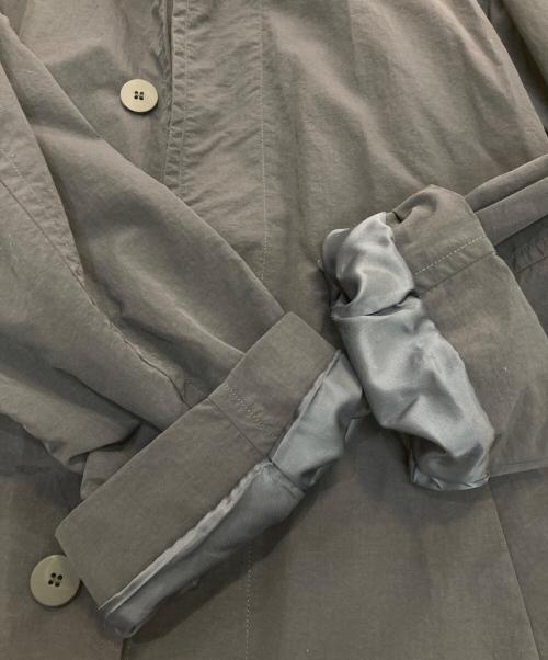 WYM LIDNM（ウィム バイ リドム）WYM LIDNM (ウィム バイ リドム) NYLON WASHER SIDE SLIT LOOSE COAT ブラック サイズ:Mの古着・服飾アイテム