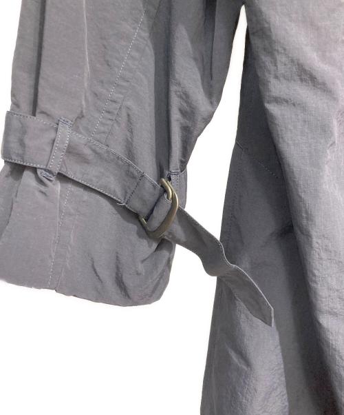 WYM LIDNM（ウィム バイ リドム）WYM LIDNM (ウィム バイ リドム) NYLON WASHER SIDE SLIT LOOSE COAT ブラック サイズ:Mの古着・服飾アイテム