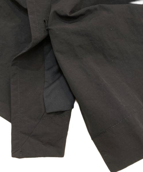 WYM LIDNM（ウィム バイ リドム）WYM LIDNM (ウィム バイ リドム) NYLON WASHER SIDE SLIT LOOSE COAT ブラック サイズ:Mの古着・服飾アイテム