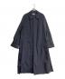 WYM LIDNM（ウィム バイ リドム）の古着「NYLON WASHER SIDE SLIT LOOSE COAT」｜ブラック