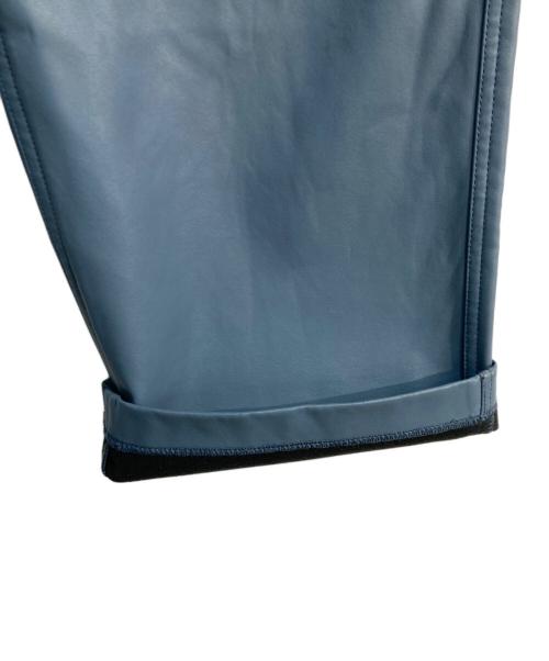 MAISON SPECIAL（メゾンスペシャル）MAISON SPECIAL (メゾンスペシャル) レザーワイドストレートパンツ スカイブルー サイズ:Mの古着・服飾アイテム