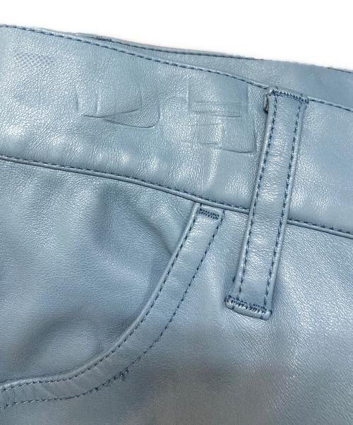 MAISON SPECIAL（メゾンスペシャル）MAISON SPECIAL (メゾンスペシャル) レザーワイドストレートパンツ スカイブルー サイズ:Mの古着・服飾アイテム