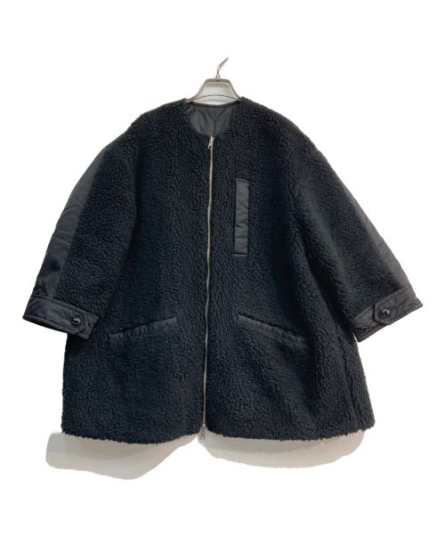 HARDY NOIR（アルディーノアール）HARDY NOIR (アルディーノアール) ボアxキルティングリバーシブルブルゾン　22011208102030 ブラック サイズ:Freeの古着・服飾アイテム