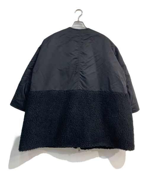 HARDY NOIR（アルディーノアール）HARDY NOIR (アルディーノアール) ボアxキルティングリバーシブルブルゾン　22011208102030 ブラック サイズ:Freeの古着・服飾アイテム