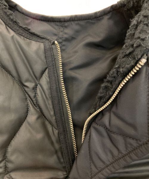 HARDY NOIR（アルディーノアール）HARDY NOIR (アルディーノアール) ボアxキルティングリバーシブルブルゾン　22011208102030 ブラック サイズ:Freeの古着・服飾アイテム