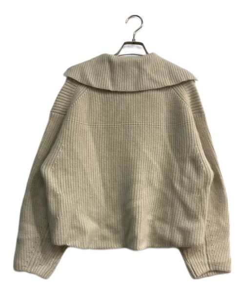 Venit（ヴェニット）venit (ヴェニット) オープンカラーニットプルオーバー　VEK-7350 ベージュ サイズ:38の古着・服飾アイテム