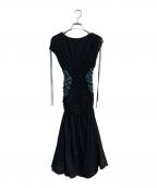 create clairクリエイト クレイル）の古着「ギャザーワンピース」｜ブラック