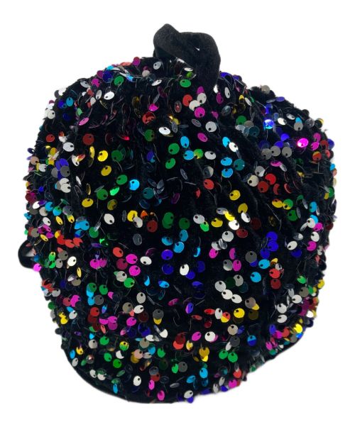 MAISON SPECIAL（メゾンスペシャル）MAISON SPECIAL (メゾンスペシャル) スパンコール巾着バッグ　21222665510 ブラック サイズ:-の古着・服飾アイテム