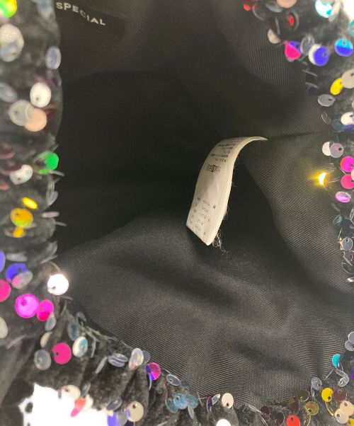 MAISON SPECIAL（メゾンスペシャル）MAISON SPECIAL (メゾンスペシャル) スパンコール巾着バッグ　21222665510 ブラック サイズ:-の古着・服飾アイテム