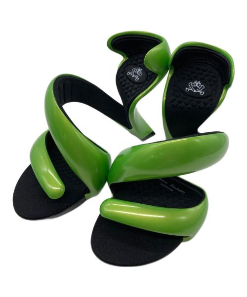 Julian Hakes（ジュリアンヘイクス）JULIAN HAKES (ジュリアンヘイクス) モヒートサンダル グリーン サイズ:35の古着・服飾アイテム