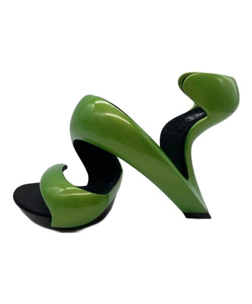 Julian Hakes（ジュリアンヘイクス）JULIAN HAKES (ジュリアンヘイクス) モヒートサンダル グリーン サイズ:35の古着・服飾アイテム