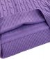 中古・古着 LAUREN RALPH LAUREN (ローレンラルフローレン) 深Vケーブルニット パープル サイズ:S：8000円