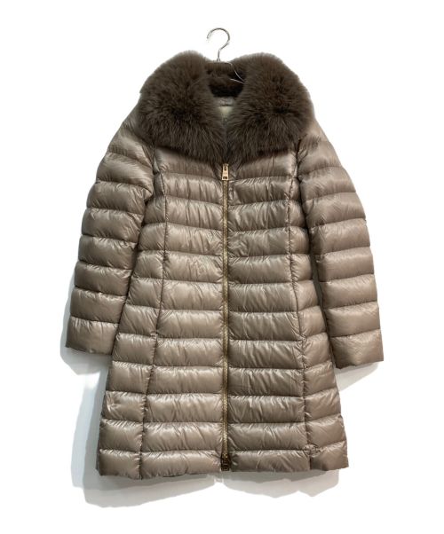 HERNO（ヘルノ）HERNO (ヘルノ) Elisaダウンコート　PI0650DIC-12017-2600 ベージュ サイズ:44の古着・服飾アイテム