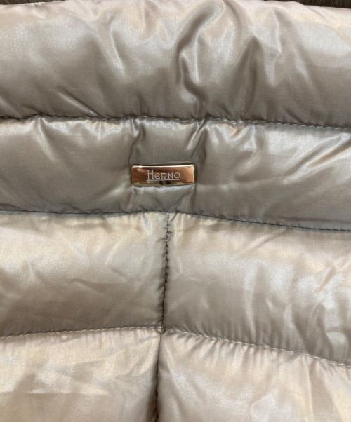 HERNO（ヘルノ）HERNO (ヘルノ) Elisaダウンコート　PI0650DIC-12017-2600 ベージュ サイズ:44の古着・服飾アイテム