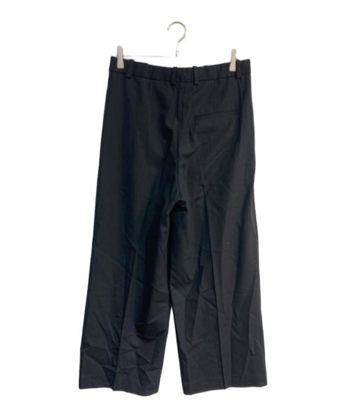 COS（コス）COS (コス) WIDE-LEG TAILORED WOOL TROUSERS　1129676 ブラック サイズ:40の古着・服飾アイテム