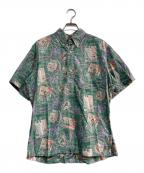 reyn spoonerレイン スプナー）の古着「80s後期 半袖シャツ」｜グリーン
