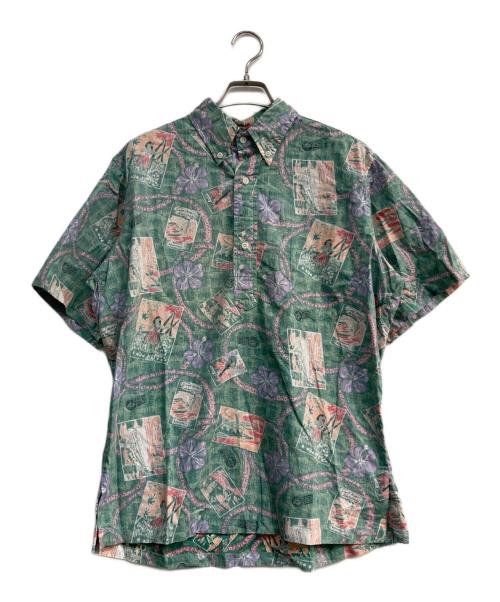 reyn spooner（レイン スプナー）reyn spooner (レイン スプナー) 80s後期 半袖シャツ グリーン サイズ:Mの古着・服飾アイテム