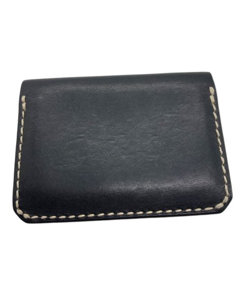 MOREAUPARIS（モロー・パリ）MOREAUPARIS (モロー・パリ) フラップカードケース ブラック×ベージュ サイズ:-の古着・服飾アイテム