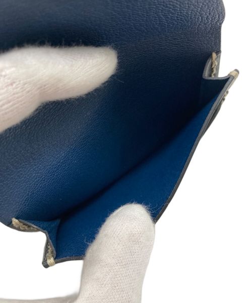 MOREAUPARIS（モロー・パリ）MOREAUPARIS (モロー・パリ) フラップカードケース ブラック×ベージュ サイズ:-の古着・服飾アイテム