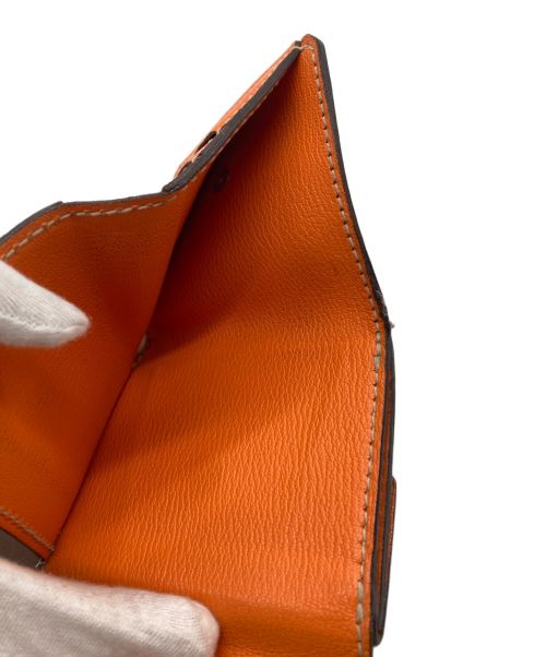 MOREAUPARIS（モロー・パリ）MOREAUPARIS (モロー・パリ) 3つ折り財布 ベージュ×オレンジ サイズ:-の古着・服飾アイテム