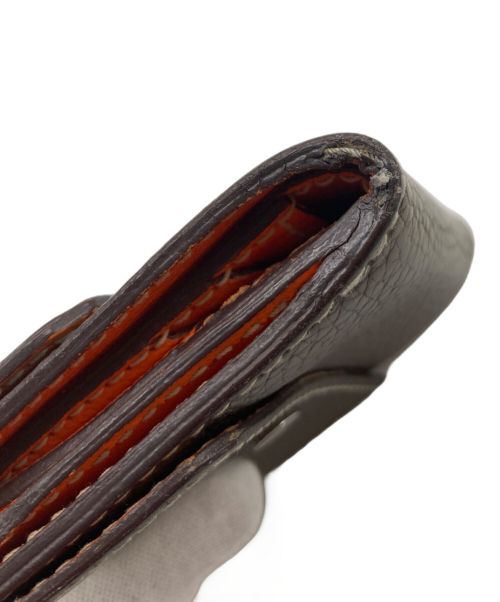 MOREAUPARIS（モロー・パリ）MOREAUPARIS (モロー・パリ) 3つ折り財布 ベージュ×オレンジ サイズ:-の古着・服飾アイテム