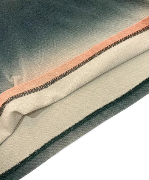 FRED PERRY（フレッドペリー）FRED PERRY (フレッドペリー) サーマルプリントポロシャツ グリーン×ブラウン サイズ:Ｍの古着・服飾アイテム