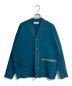 TOMORROW LAND tricot（トゥモローランド トリコ）の古着「ポリエステルミラノリブ Vネックデザインカーディガン　	22AW 　63-02-24-02016」｜ブルー