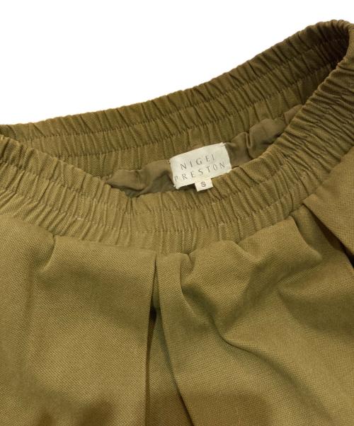 NIGEL PRESTON（ナイジェル プレストン）NIGEL PRESTON (ナイジェル プレストン) レースデザインタックスカート オリーブ サイズ:Sの古着・服飾アイテム