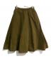 NIGEL PRESTON（ナイジェル プレストン）の古着「レースデザインタックスカート」｜オリーブ