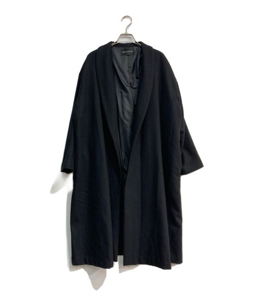 mizuiro-ind（ミズイロインド）mizuiro-ind (ミズイロインド) ウールコート ブラック サイズ:Freeの古着・服飾アイテム