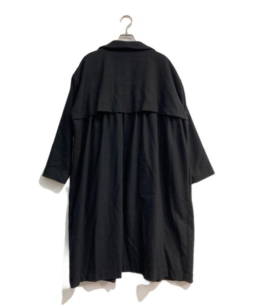 mizuiro-ind（ミズイロインド）mizuiro-ind (ミズイロインド) ウールコート ブラック サイズ:Freeの古着・服飾アイテム