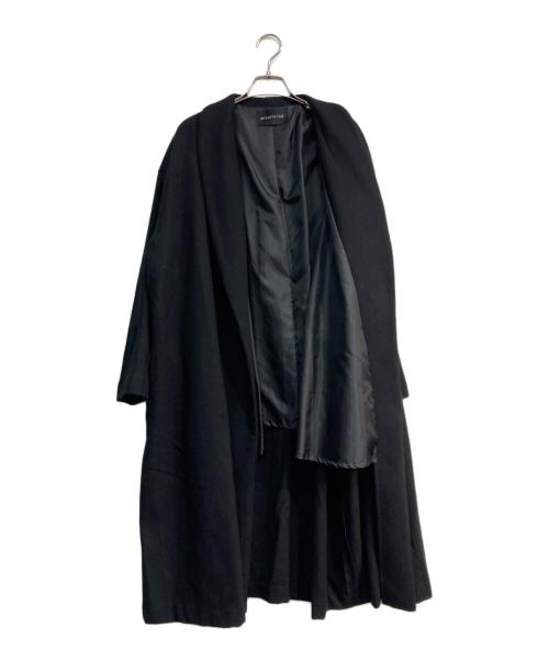 mizuiro-ind（ミズイロインド）mizuiro-ind (ミズイロインド) ウールコート ブラック サイズ:Freeの古着・服飾アイテム