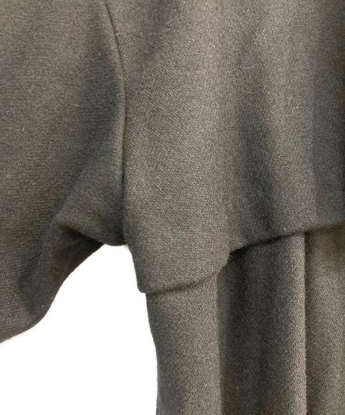 mizuiro-ind（ミズイロインド）mizuiro-ind (ミズイロインド) ウールコート ブラック サイズ:Freeの古着・服飾アイテム