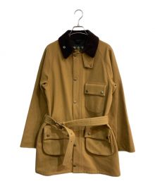 Barbour（バブアー）の古着「ソルウェイジッパーSLウールコート　1702299」｜ベージュ