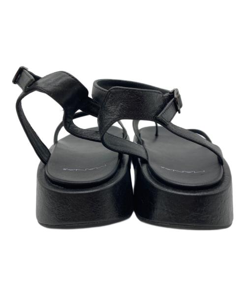 MANA（マナ）MANA (マナ) ストラップサンダル　522155 ブラック サイズ:23.5cmの古着・服飾アイテム