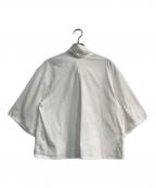 DES PRESデ プレ）の古着「コットンストレッチポプリン タイブラウス　22-01-44-01001」｜アイボリー