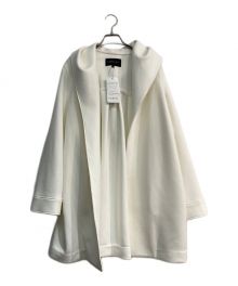 INDIVI（インディヴィ）の古着「エアーダンボールジャージフーデットコート　127-92706」｜ホワイト
