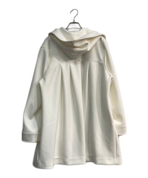 INDIVI（インディヴィ）INDIVI (インディヴィ) エアーダンボールジャージフーデットコート　127-92706 ホワイト サイズ:12 未使用品の古着・服飾アイテム